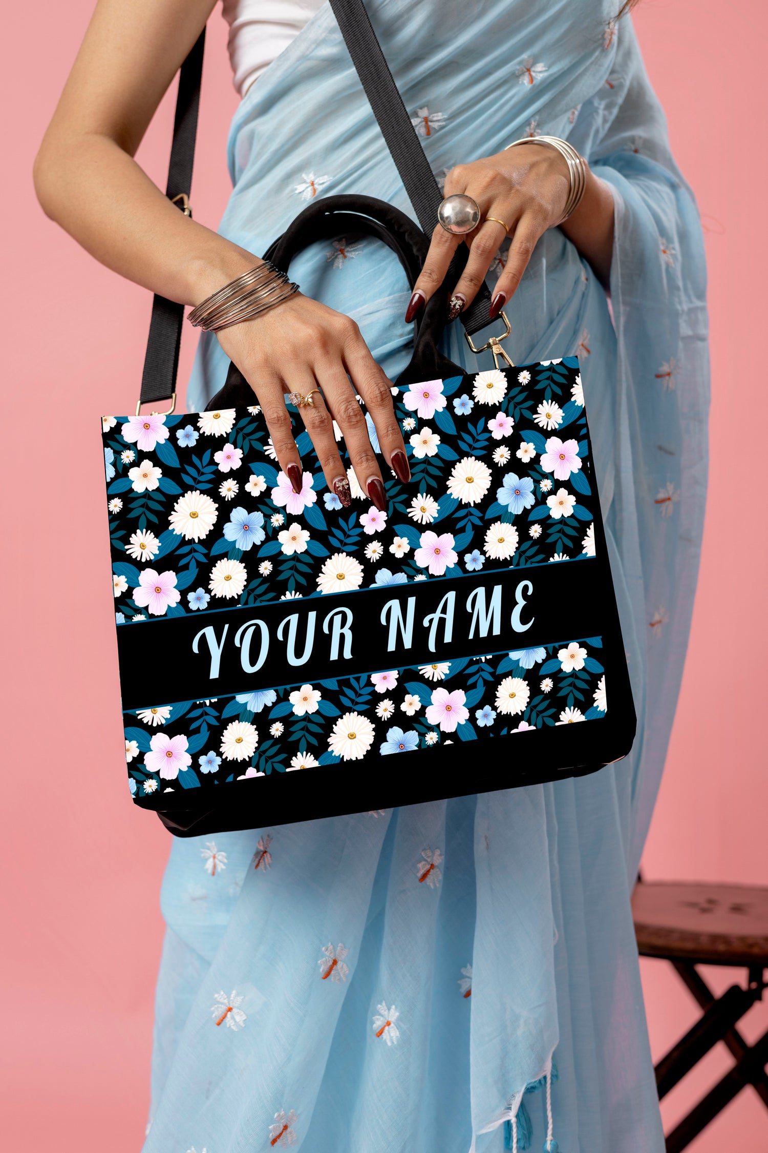 Mini Customized Name Tote Bag