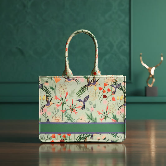The Vintage Bird & Mum Tote Bag
