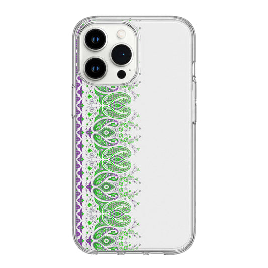 Royal Paisley Bloom Clear Phone Case