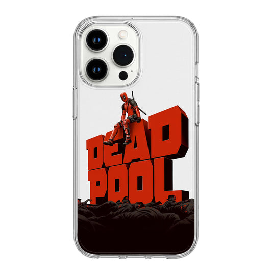 Deadpool Bold Comic Graphic Clear Phone Case