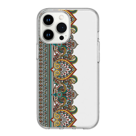 Regal Mandala Border Clear Phone Case
