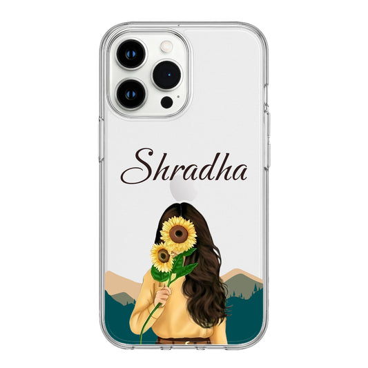 Sunflower Muse Scenic Clear Phone Case