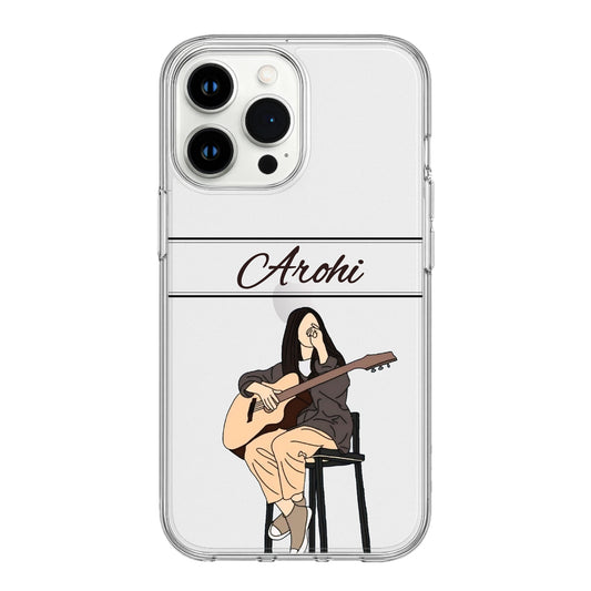 Artistic Music Girl Personalized Phone Case – "Name" Edition