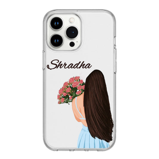Elegant Personalized Phone Case – “Name” Edition with Floral Charm