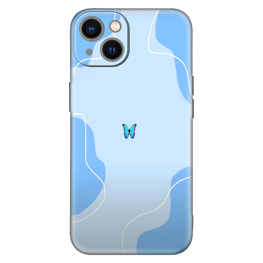 Minimalist Blue Butterfly Phone Case – Elegant & Aesthetic Design