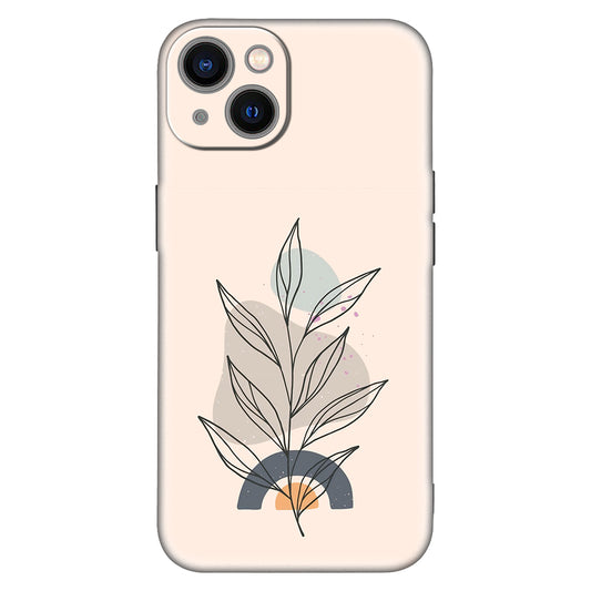 Minimalist Botanical Phone Case – Abstract Nature-Inspired Design