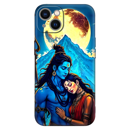 Divine Love: Shiva & Parvati Moonlit Phone Case