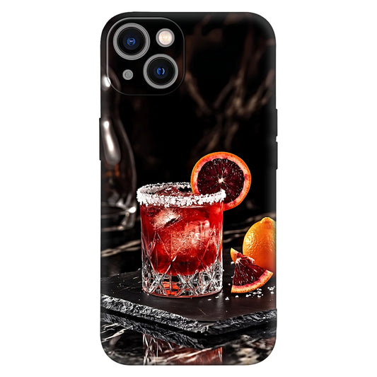 Crimson Citrus Cocktail Edition – Luxe Glass Vibe Phone Case