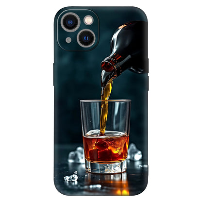 Midnight Pour – Whiskey on the Rocks Phone Case