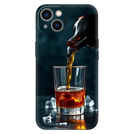 Midnight Pour – Whiskey on the Rocks Phone Case