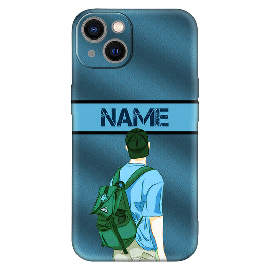 Personalized Cartoon Backpack Phone Cover
