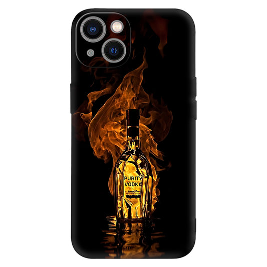 Purity on Fire – Fiery Vodka Bottle Phone Case