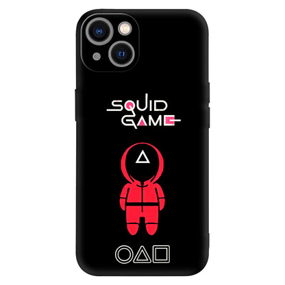 Minimal Squid Game Guard Phone Case – Triangle Mask Design