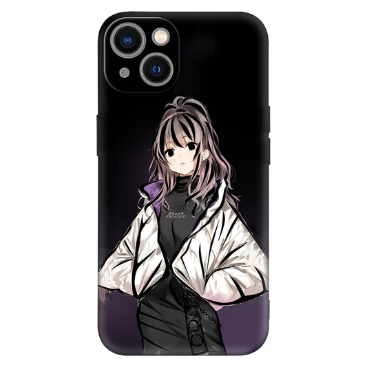 Anime Fashion Girl Phone Case – Stylish Edition