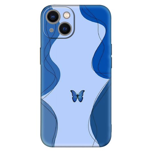 Blue Butterfly Aesthetic Phone Case – Elegant & Minimalist
