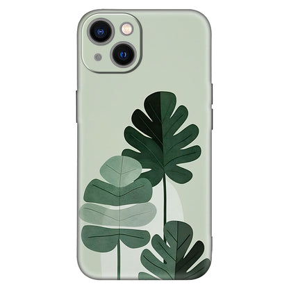 Green Tropical Leaf Phone Case – Minimal Nature-Inspired Aesthetic