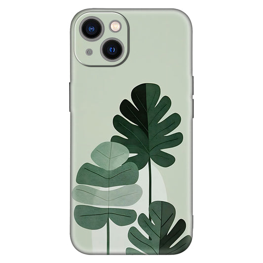 Green Tropical Leaf Phone Case – Minimal Nature-Inspired Aesthetic