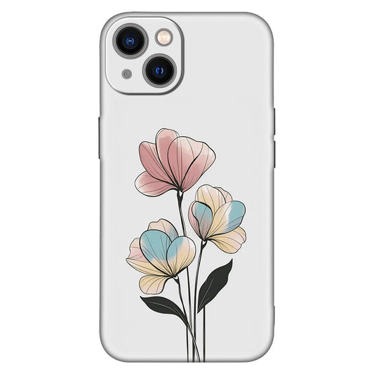 Pastel Bloom Phone Case – Soft Floral Art Design