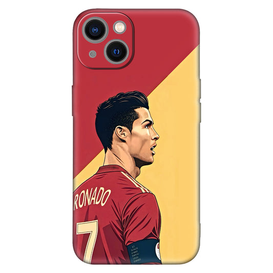 Ronaldo 7 Portugal Pop Art Edition Case – Bold Red & Yellow Style