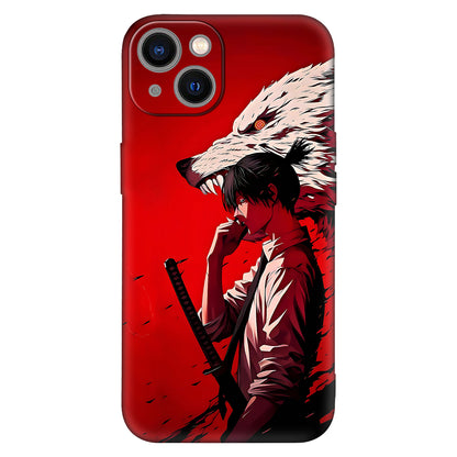 Chainsaw Man – Devil Hunter Phone Case | Katana + Wolf Spirit Edition 🔥