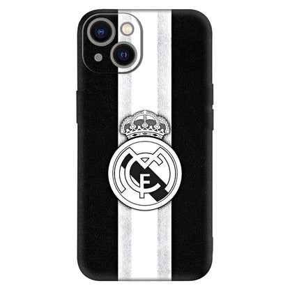 Royal Whites: Real Madrid Monochrome Emblem Case