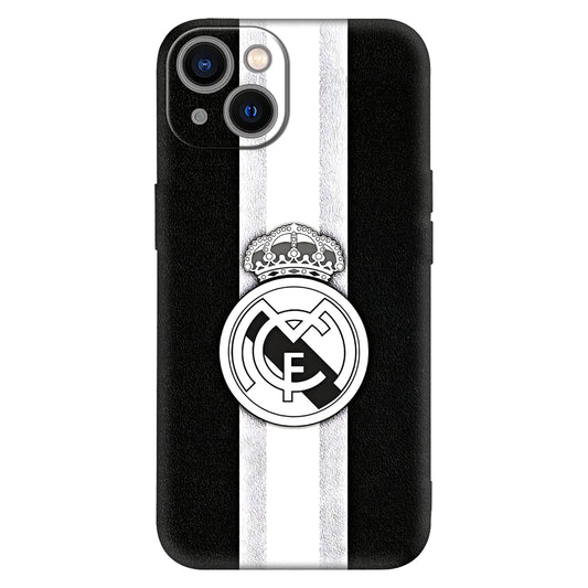 Royal Whites: Real Madrid Monochrome Emblem Case
