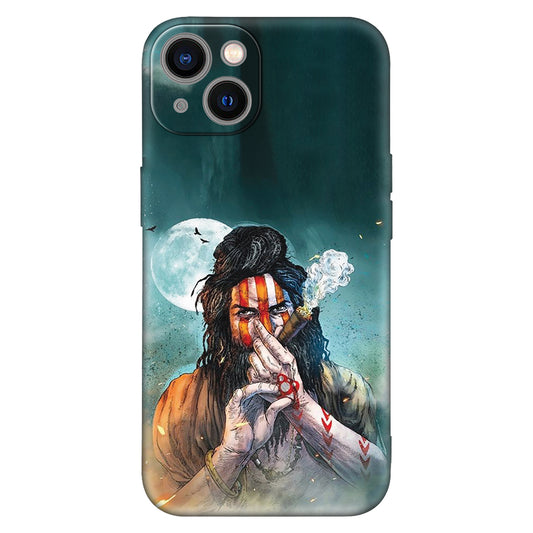 Lord Shiva Sadhu Smoke Art Phone Case – Spiritual Mystic Design
