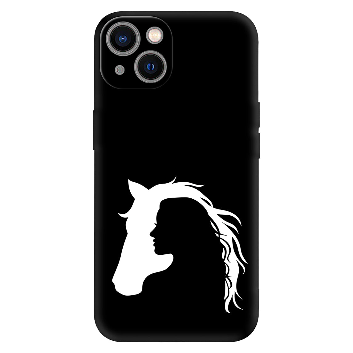 Horse & Girl Silhouette Personalized Phone Case