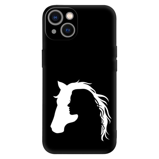Horse & Girl Silhouette Personalized Phone Case