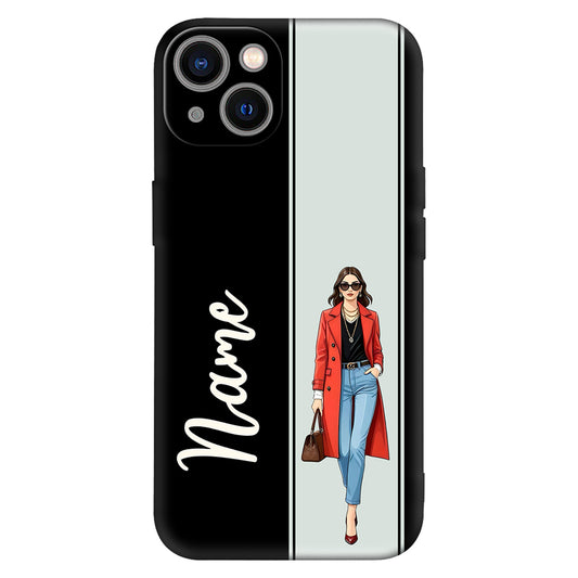 Personalized Phone Case for Women (Black & Mint Edition)