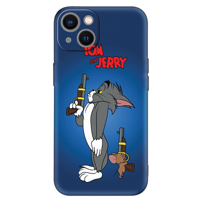 Tom & Jerry Gunplay Phone Case – Retro Cartoon Edge Edition