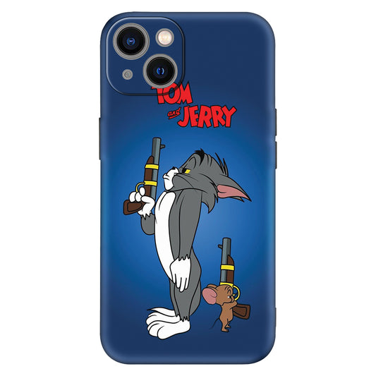 Tom & Jerry Gunplay Phone Case – Retro Cartoon Edge Edition