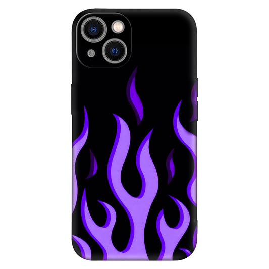 Purple Flame Phone Case – Bold & Edgy Fire Design