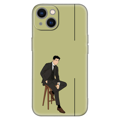 Minimalist Classy Aesthetic Phone Case – Stylish Suit Gentleman Design