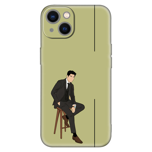 Minimalist Classy Aesthetic Phone Case – Stylish Suit Gentleman Design