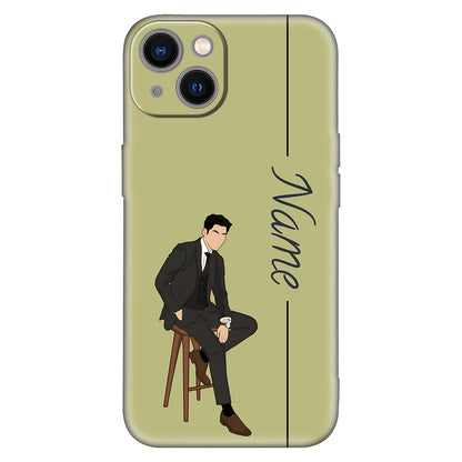 Minimalist Classy Aesthetic Phone Case – Stylish Suit Gentleman Design