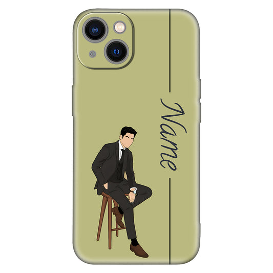 Minimalist Classy Aesthetic Phone Case – Stylish Suit Gentleman Design