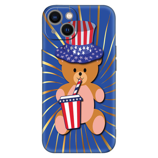 Patriotic Teddy Bear Phone Case – American Pride Edition