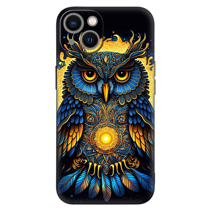Mystic Guardian: Celestial Owl Phone Case