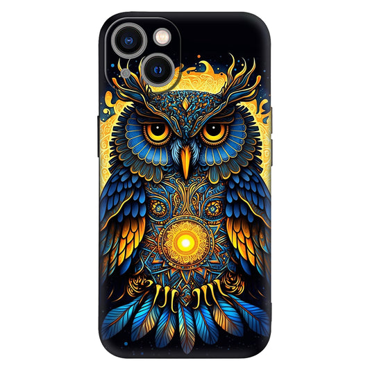 Mystic Guardian: Celestial Owl Phone Case