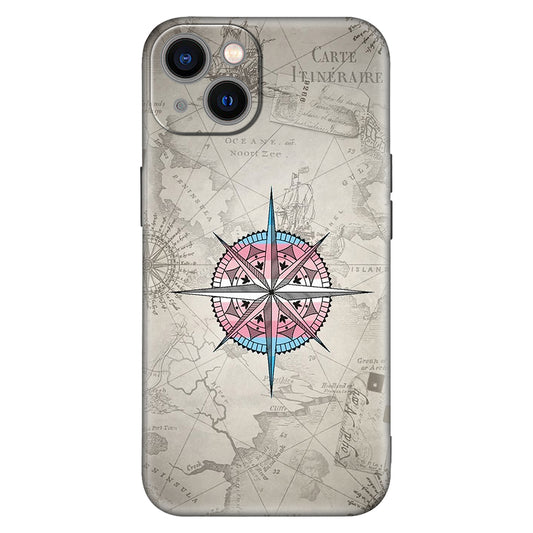 Vintage Compass Phone Case – Nautical Map Edition