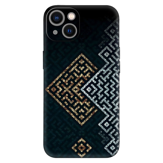 Geometric Glow: Luxe Maze Pattern Metallic Case