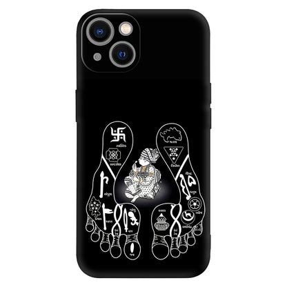 Divine Charan Paduka Case – Sacred Lotus Feet Mobile Cover