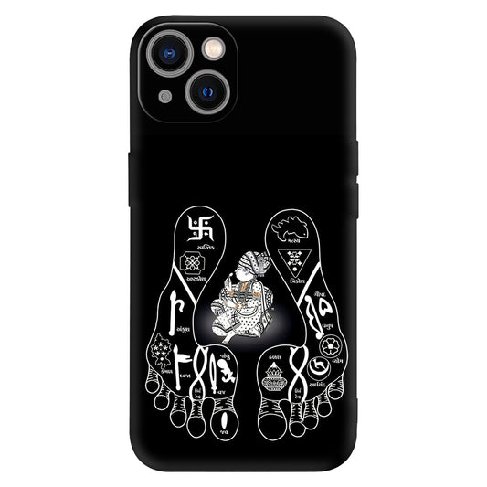 Divine Charan Paduka Case – Sacred Lotus Feet Mobile Cover