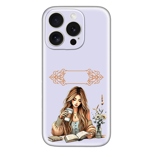 Cozy Reading Girl Phone Case – Elegant & Aesthetic