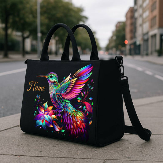 Aura Hummingbird Satchel Hobo Tote Bag