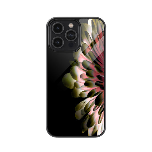 Floral Petal Burst Metal Mobile Cover