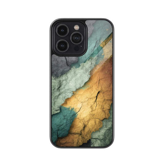 Marble Texture Metal Mobile Cover