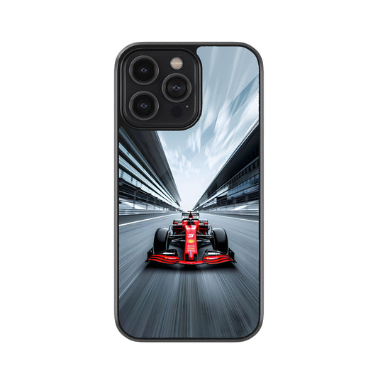 Racing Car Metal Mobile Cover