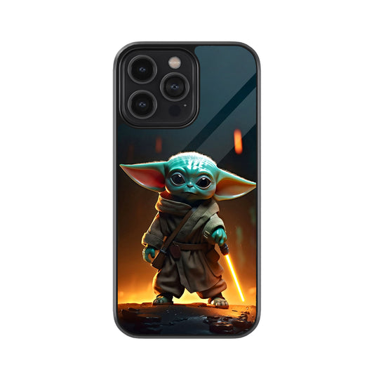 Star Wars – Baby Yoda with Lightsaber Metal Cover